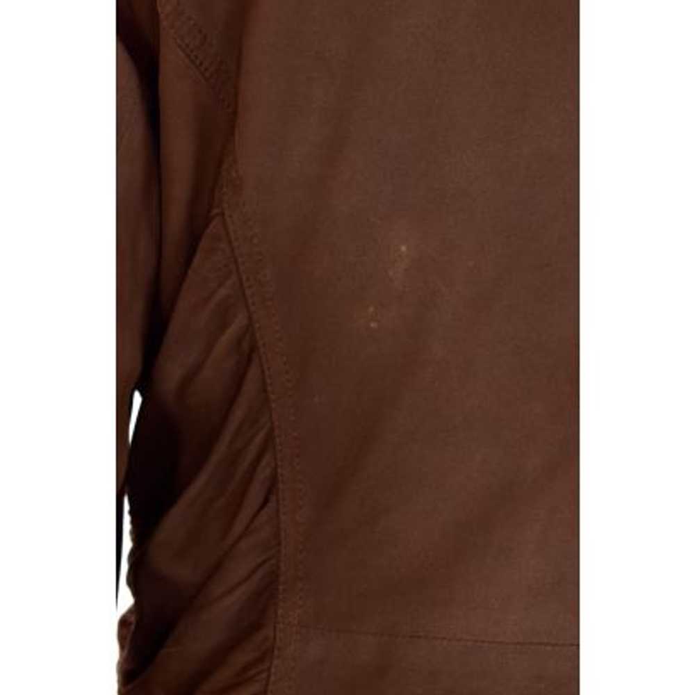 St. John Boutiques Ruched Suede Jacket in Brown - image 7