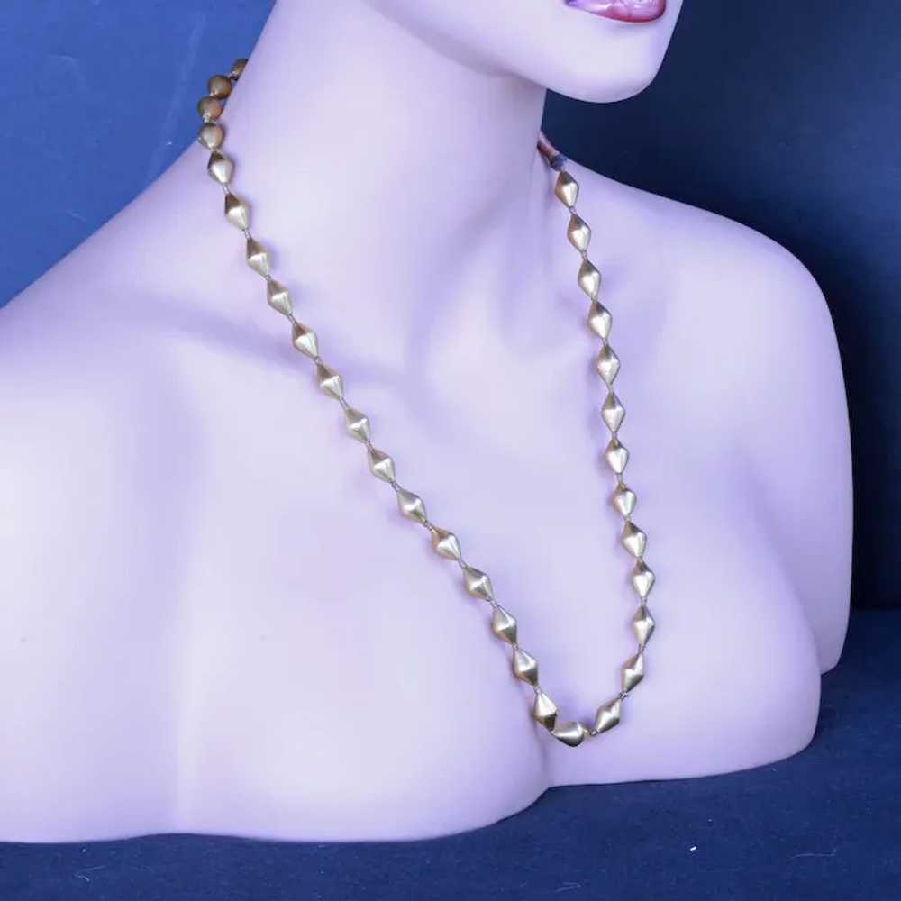 Vintage gold chain necklace 18k gold Indian early… - image 2