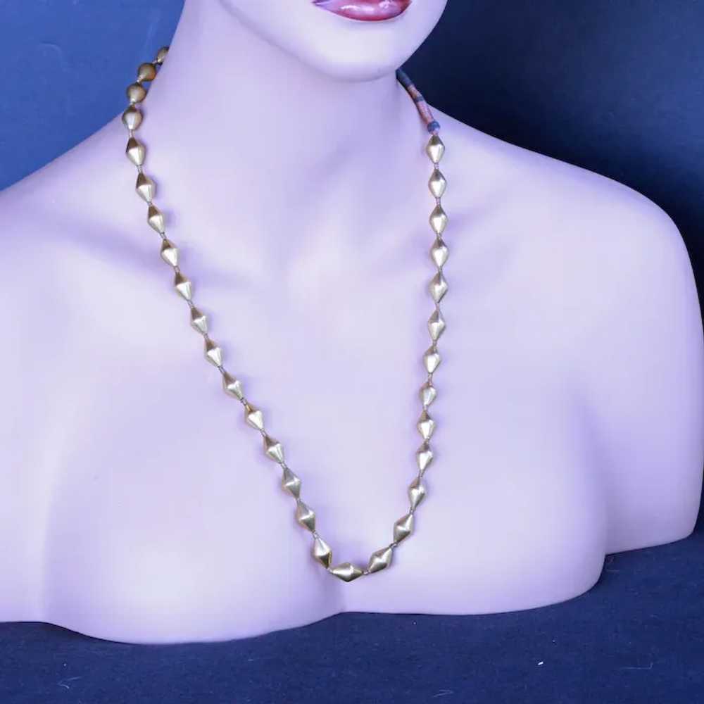 Vintage gold chain necklace 18k gold Indian early… - image 3