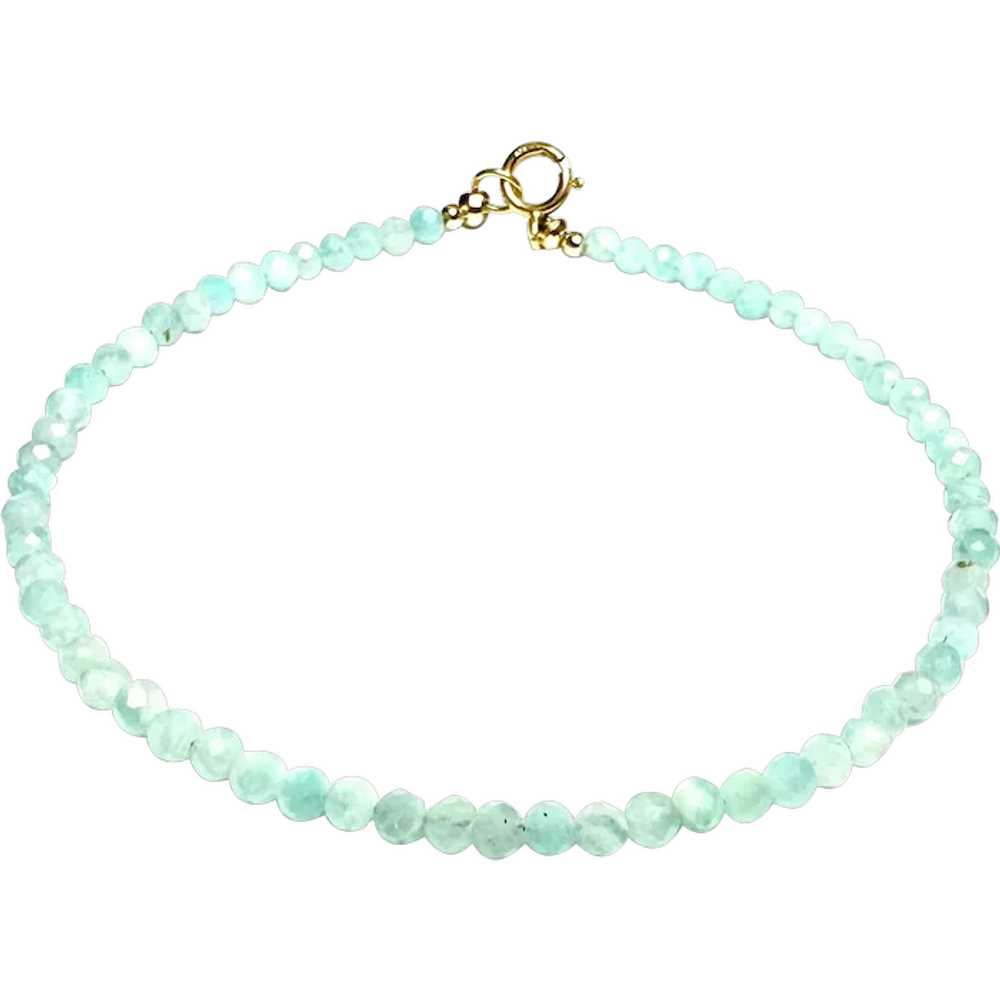 Amazonite and 14k Gold Bracelet - image 1