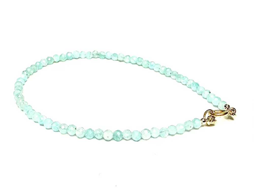 Amazonite and 14k Gold Bracelet - image 2