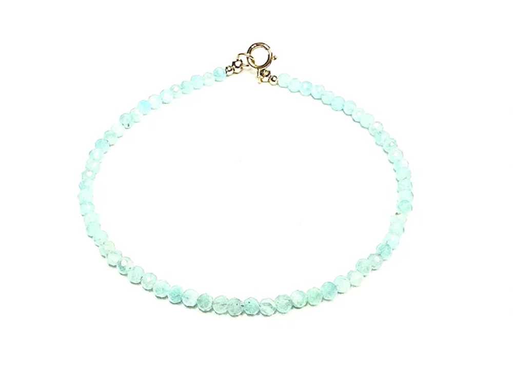 Amazonite and 14k Gold Bracelet - image 3