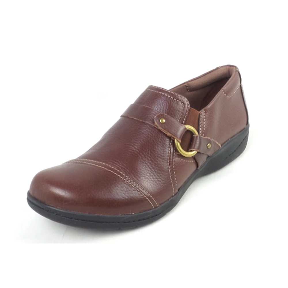 Clarks Collection Leather Slip On Shoes Cheyn Fam… - image 4