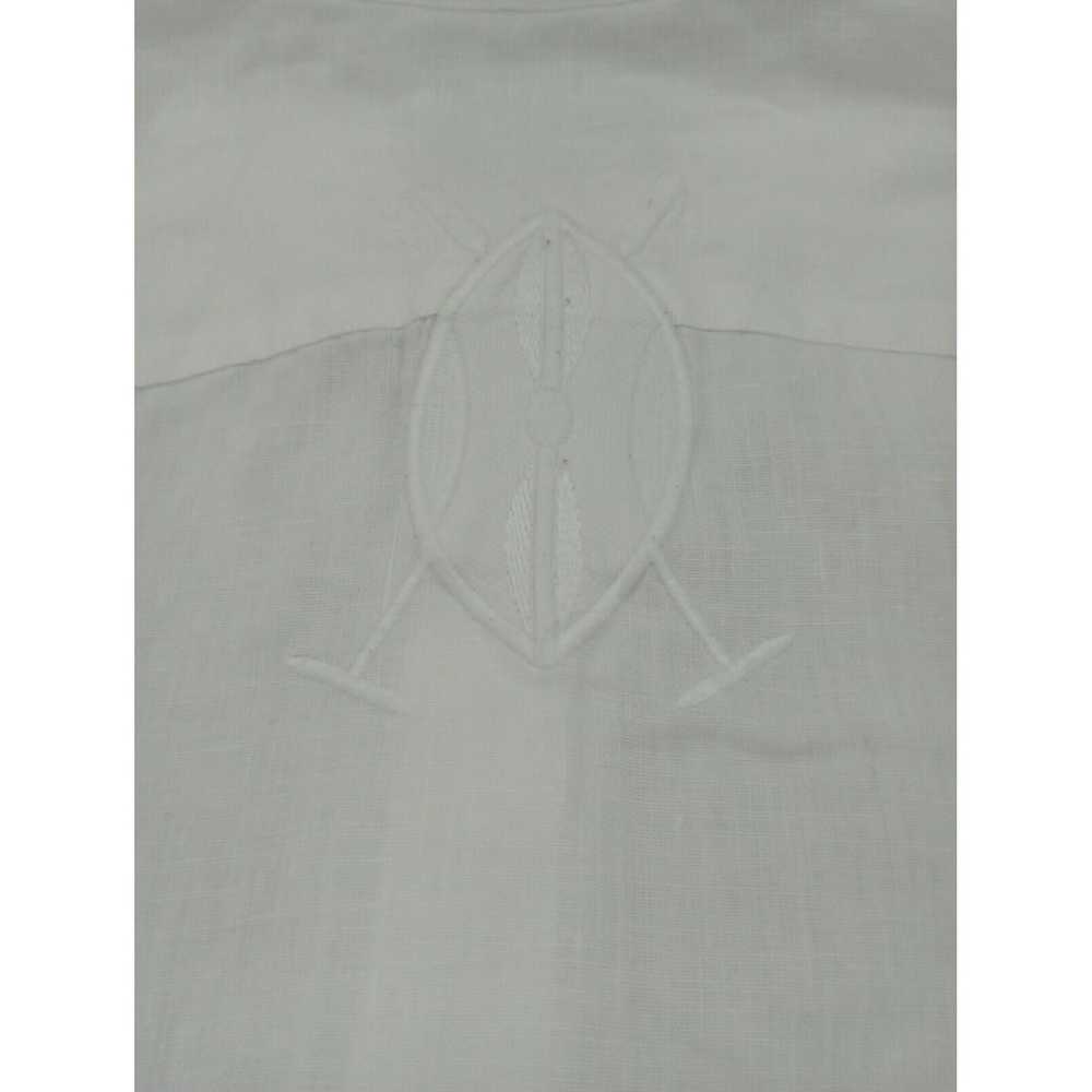 La Martina LA MARTINA Solid White Linen Long Slee… - image 7