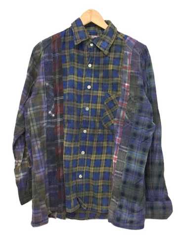 Needles Shirt Multicolor Switching Check Long Sle… - image 1