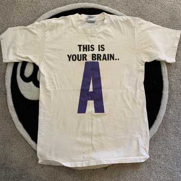 Vintage vintage “this is your brain on drugs” t-s… - image 1
