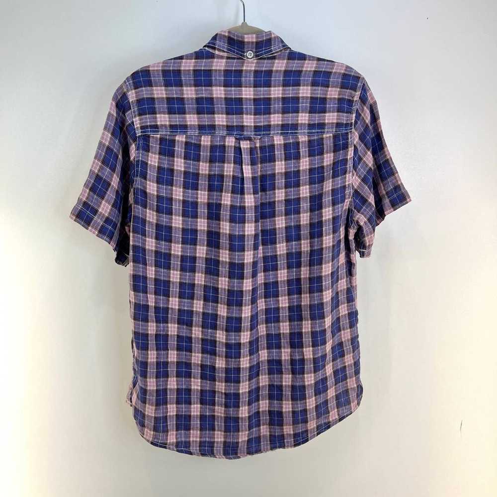 Other Gramercy Foundry Linen Plaid Short Sleeve B… - image 5