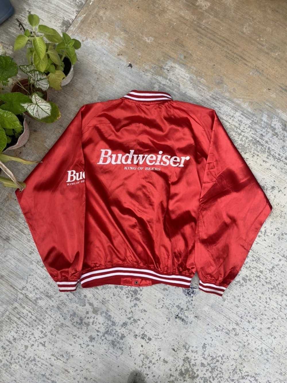 Budweiser × Varsity Jacket × Vintage Vintage Budw… - image 1