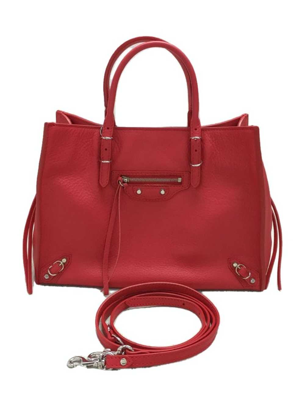 Balenciaga Balenciaga Handbag Leather Red Plain - image 1