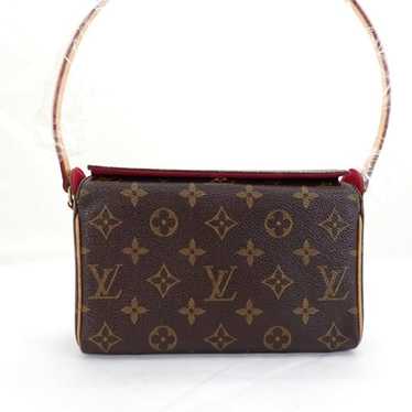 LOUIS VUITTON RECITAL HAND BAG PURSE MONOGRAM CANVAS LEATHER SL0024 M51900  39806