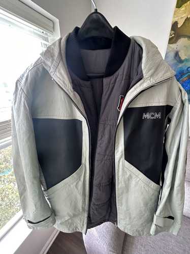 Vintage MCM Bomber White Jacket (See Measurments L/XL) Model: C7594