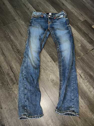 True Religion Super T Billie mid Rise straight Tru