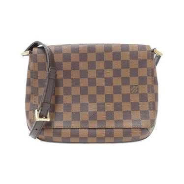 LOUIS VUITTON Damier Musette Tango Long Shoulder Bag Ebene N51301