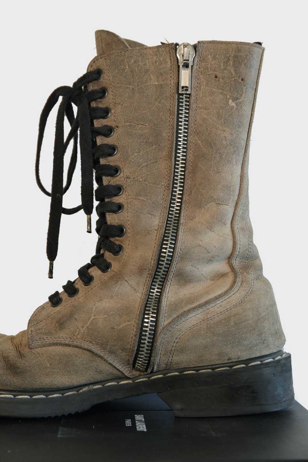 Rick Owens Rick Owens Combat Boots Dust Military … - image 12