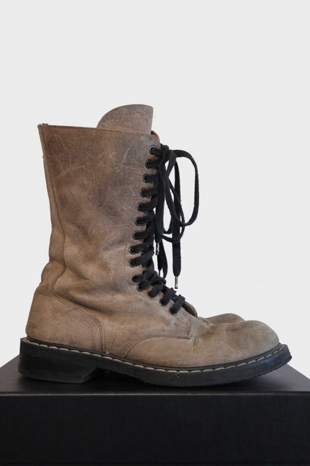 Rick Owens Rick Owens Combat Boots Dust Military … - image 1