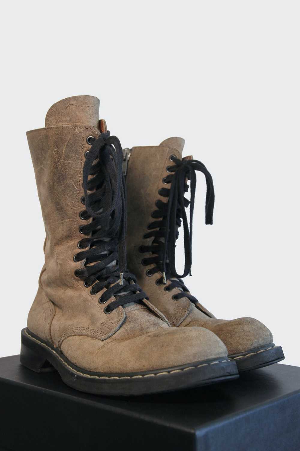 Rick Owens Rick Owens Combat Boots Dust Military … - image 3