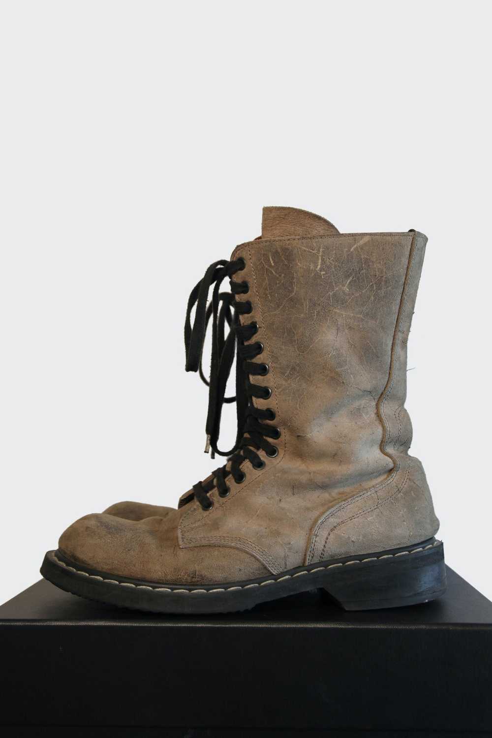 Rick Owens Rick Owens Combat Boots Dust Military … - image 9