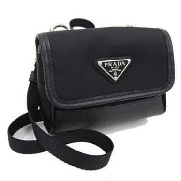 Prada Prada Renylon Saffiano Leather Shoulder Bag