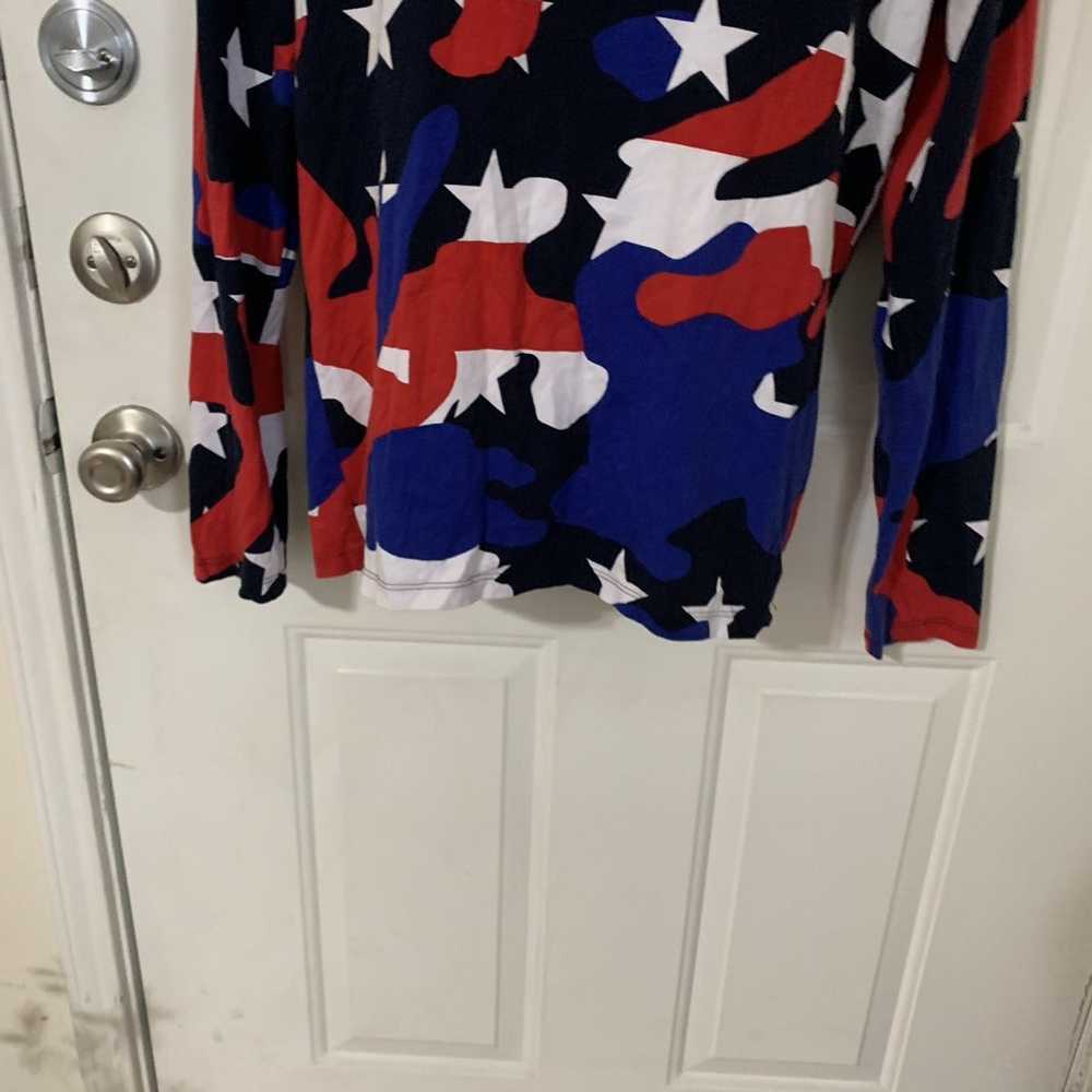 Polo Ralph Lauren American Flag Camo pullover hoo… - image 3