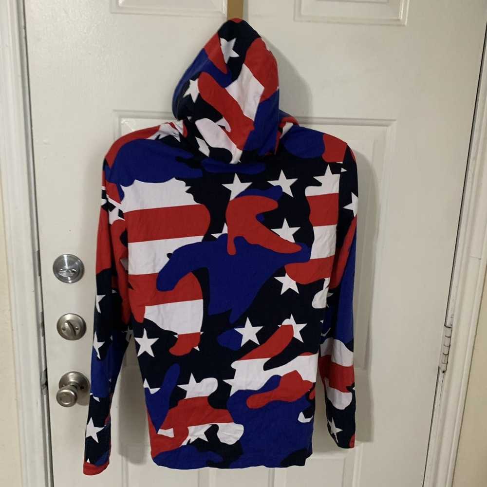 Polo Ralph Lauren American Flag Camo pullover hoo… - image 5