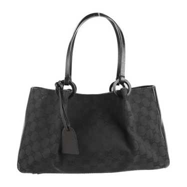 GUCCI Tote Bag 109140 Intrecciato GG canvas/leather black Women