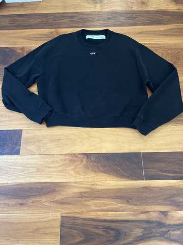 Off-White “Main Label” Black Crewneck Sweatshirt