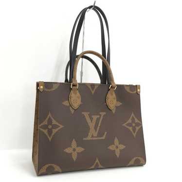 Authentic LOUIS VUITTON Limited On the Go MM M45321 Monogram Reverse Tote  Bag