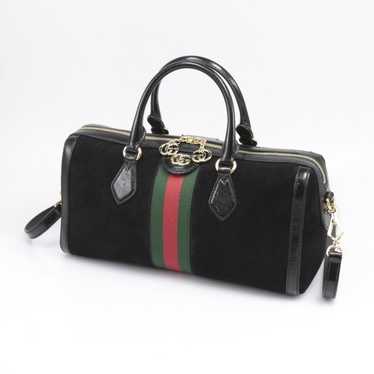 Gucci Tote Bag Vintage Diana Bamboo Black Suede ref.995279 - Joli Closet