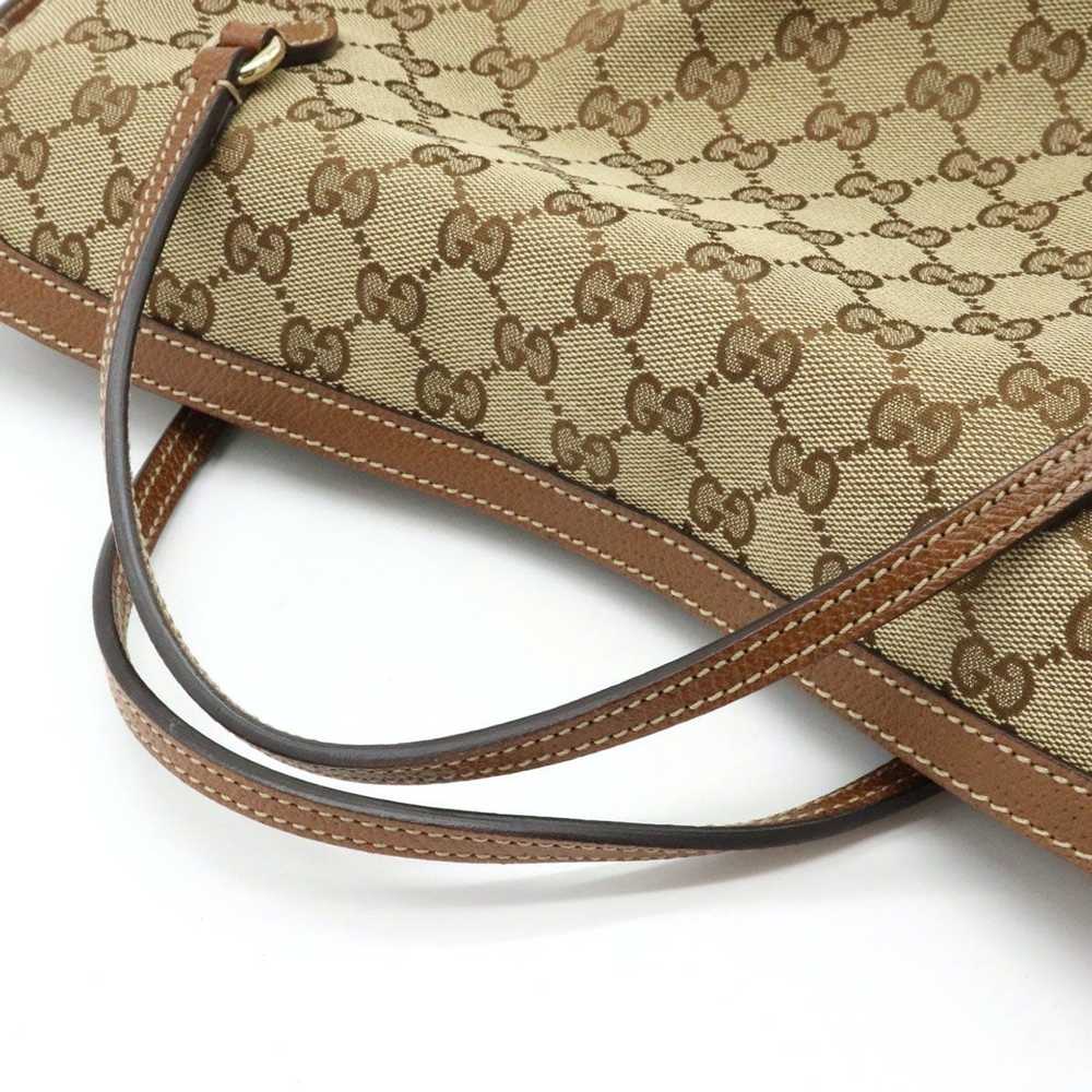 Gucci Gucci GG Canvas Brie Leather Handbag 2WAY - image 4