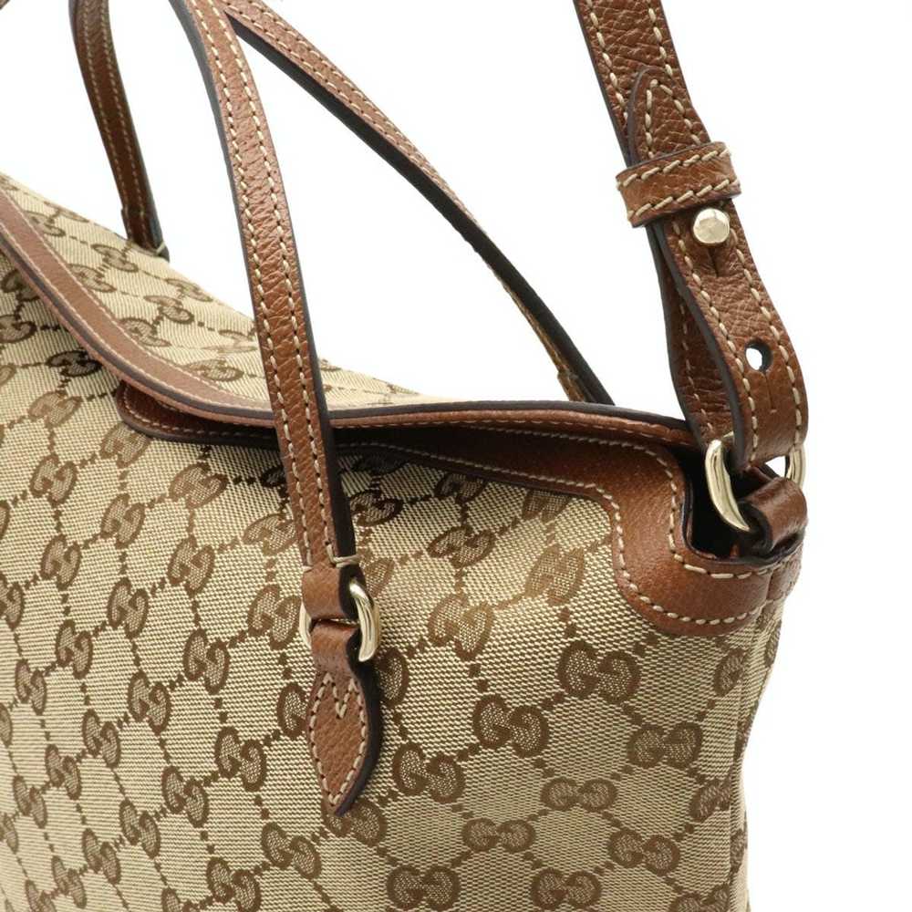 Gucci Gucci GG Canvas Brie Leather Handbag 2WAY - image 6