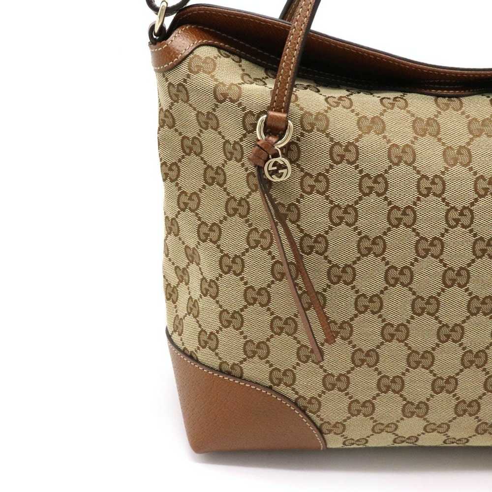 Gucci Gucci GG Canvas Brie Leather Handbag 2WAY - image 7