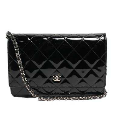 Chanel Matelasse Zippy Long Wallet Coco Mark Leather Wallet Black  J1857AR408