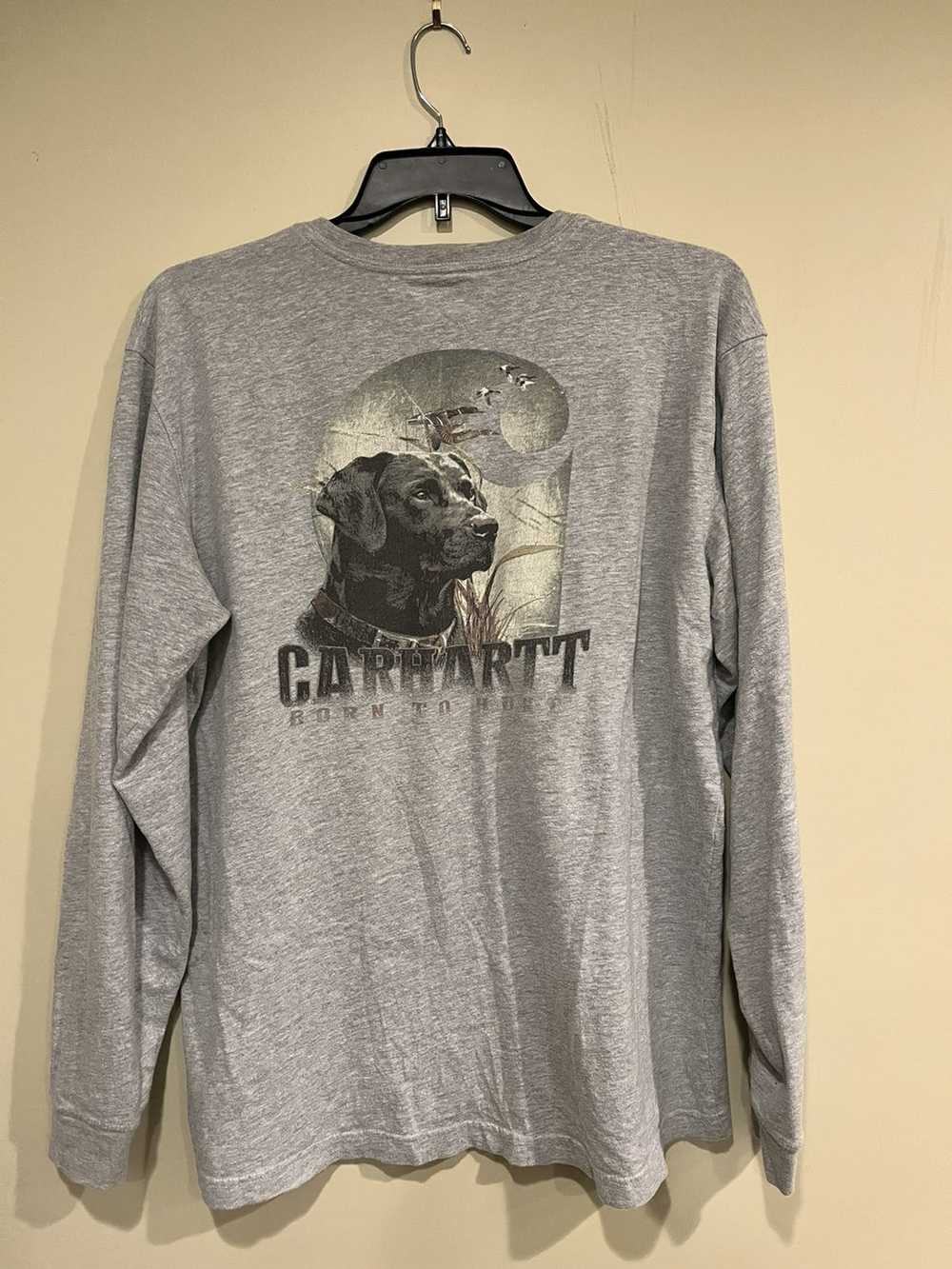 Carhartt × Vintage Vintage Grey Carhartt Dog/Duck… - image 1