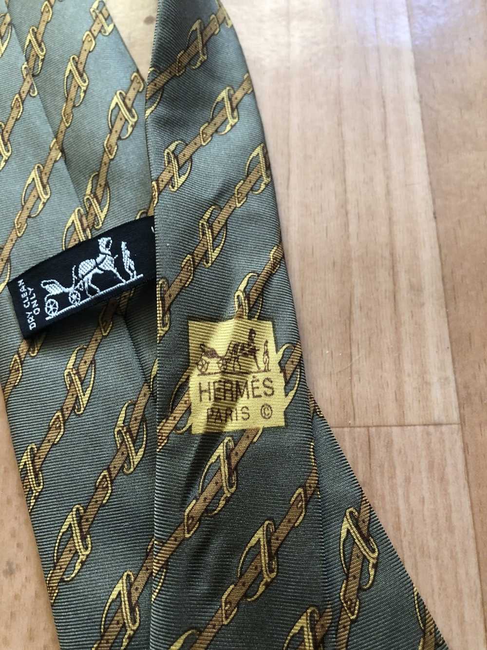 Hermes × Luxury Hermes Paris Silk Tie - image 4