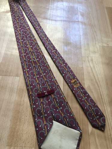 Hermes × Luxury Hermes Paris Silk Tie - image 1