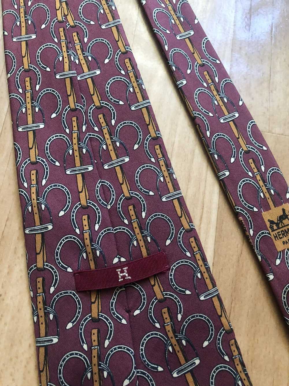 Hermes × Luxury Hermes Paris Silk Tie - image 3