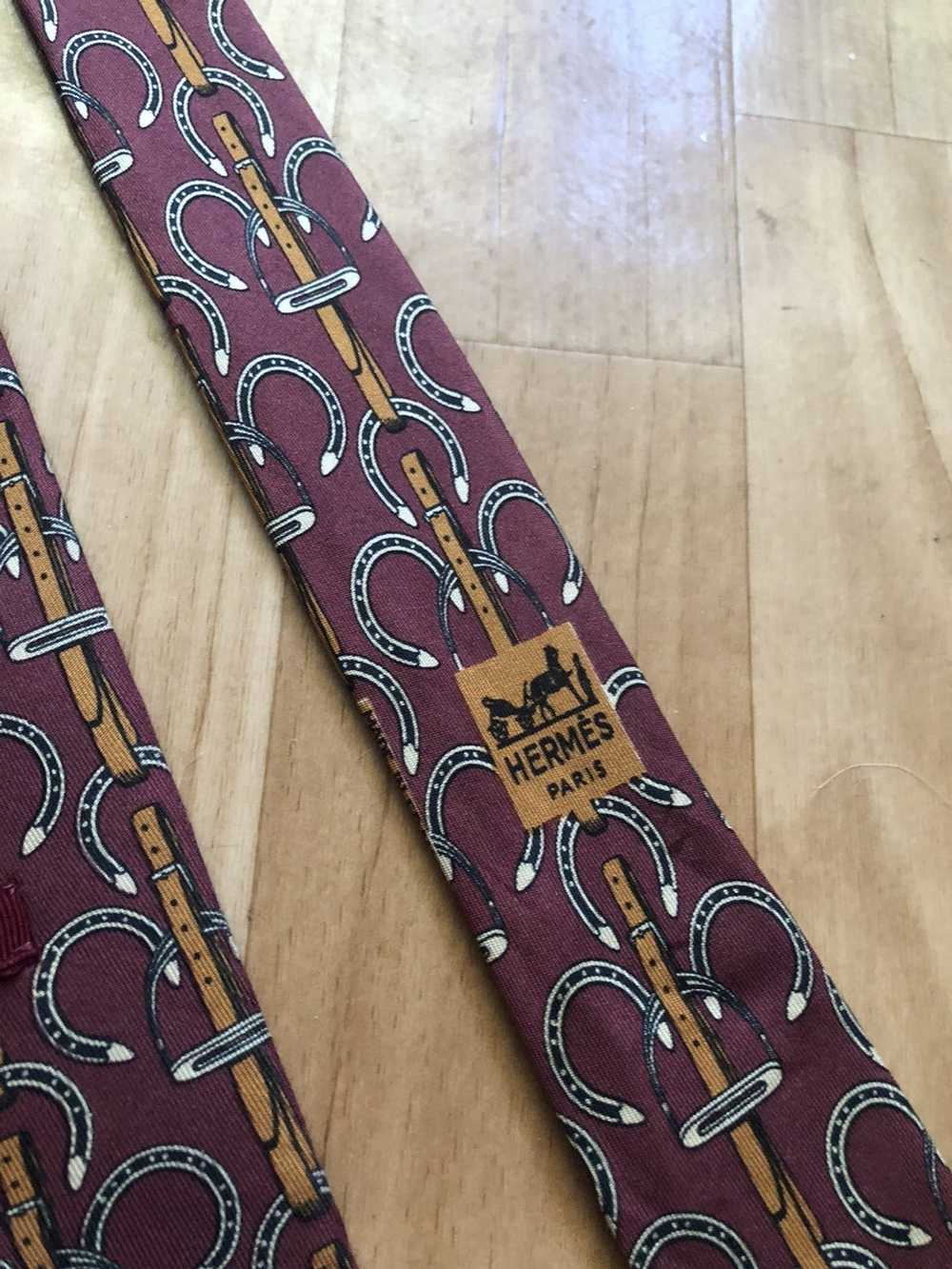 Hermes × Luxury Hermes Paris Silk Tie - image 4