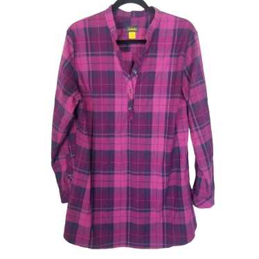 Cabelas Cabela's Womens XL Pink Plaid Long Sleeve… - image 1