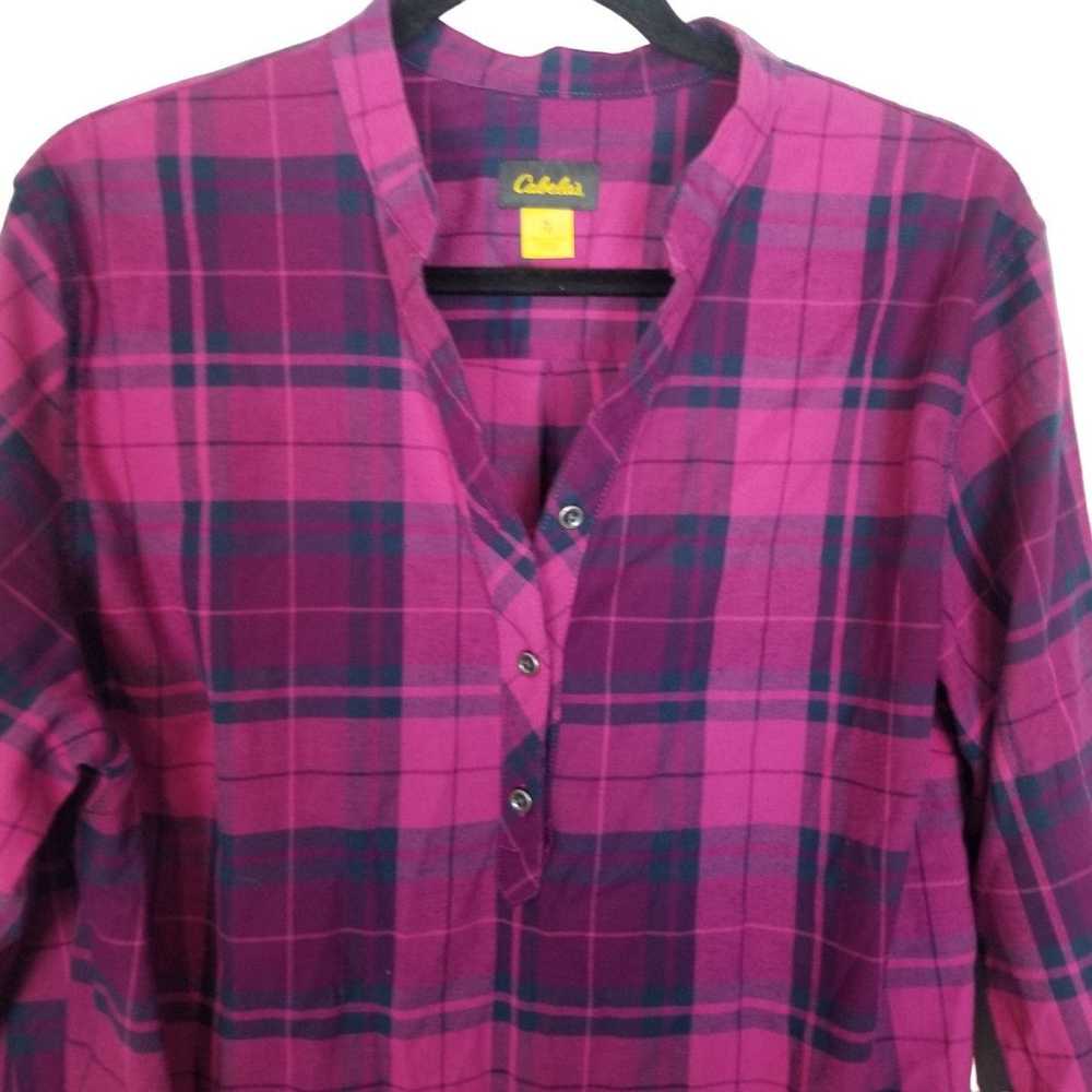 Cabelas Cabela's Womens XL Pink Plaid Long Sleeve… - image 2