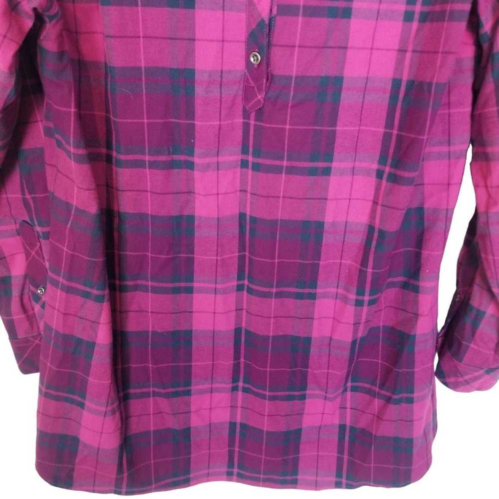 Cabelas Cabela's Womens XL Pink Plaid Long Sleeve… - image 3