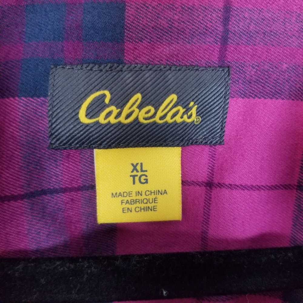 Cabelas Cabela's Womens XL Pink Plaid Long Sleeve… - image 6