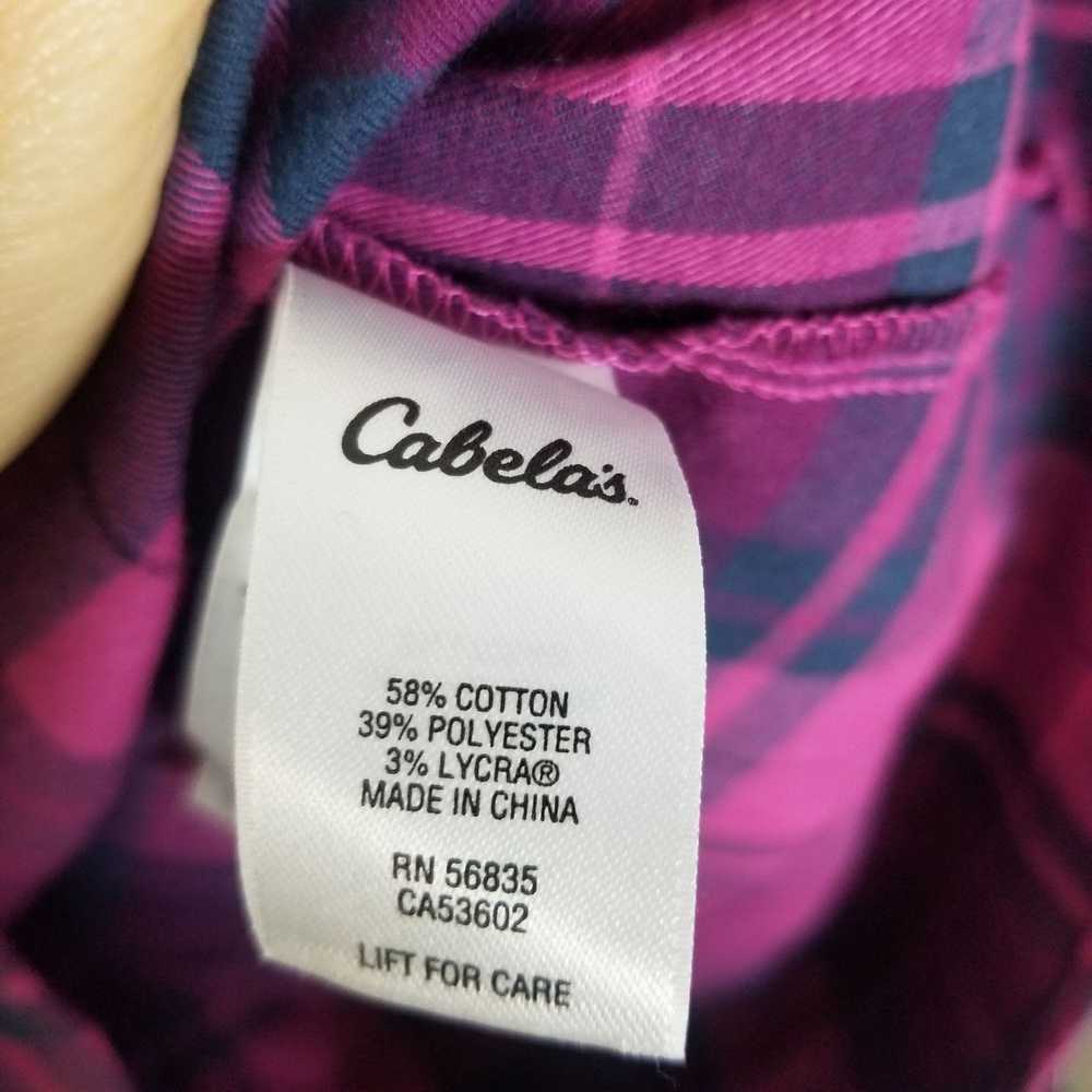 Cabelas Cabela's Womens XL Pink Plaid Long Sleeve… - image 7