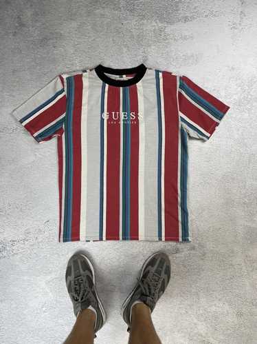 Guess × Vintage Vintage Guess Stripped t shirt S … - image 1