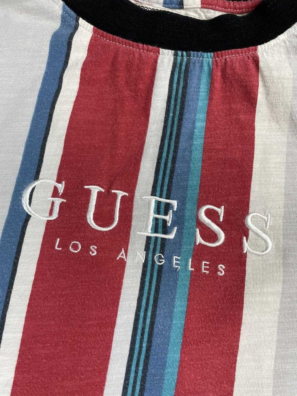 Guess × Vintage Vintage Guess Stripped t shirt S … - image 5