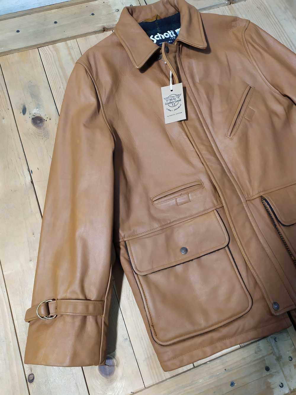 Leather Jacket × Made In Usa × Schott SCHOTT NYC … - image 6