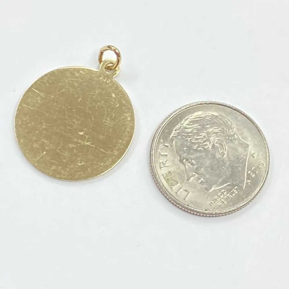 Aries  Vintage Zodiac Charm 9K Gold - image 2