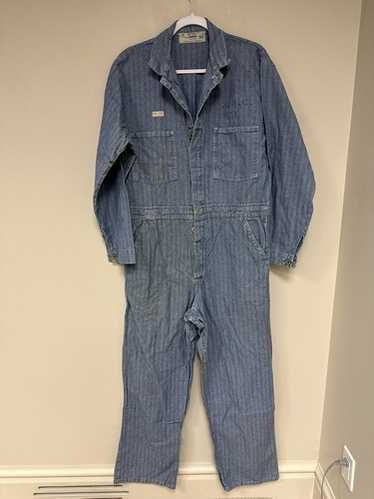 70’s Vintage UNIVERSAL OVERALL:44 古着 70s USA製 Universal Overall Stone Cutter 濃紺 デニム