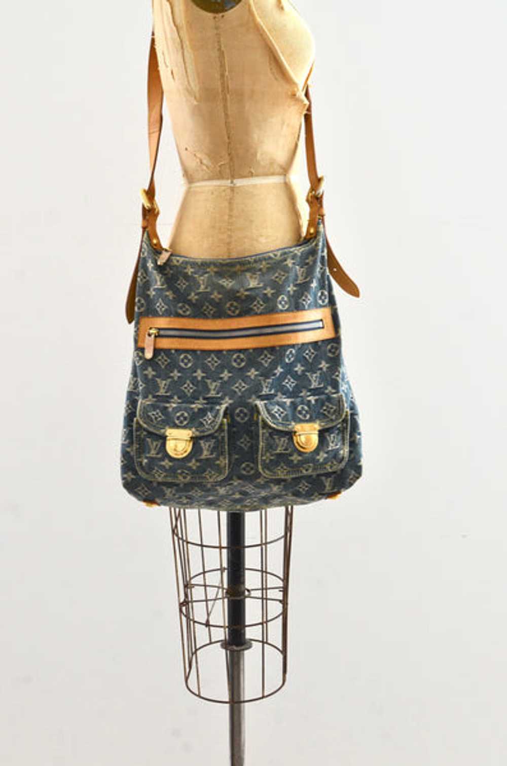 Louis Vuitton Monogram Denim Baggy PM Bag. Very Good Condition., Lot  #17012