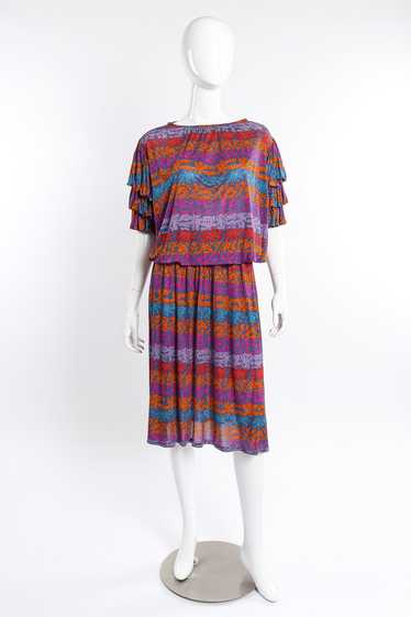 MISSONI Printed Silk Top & Skirt Set