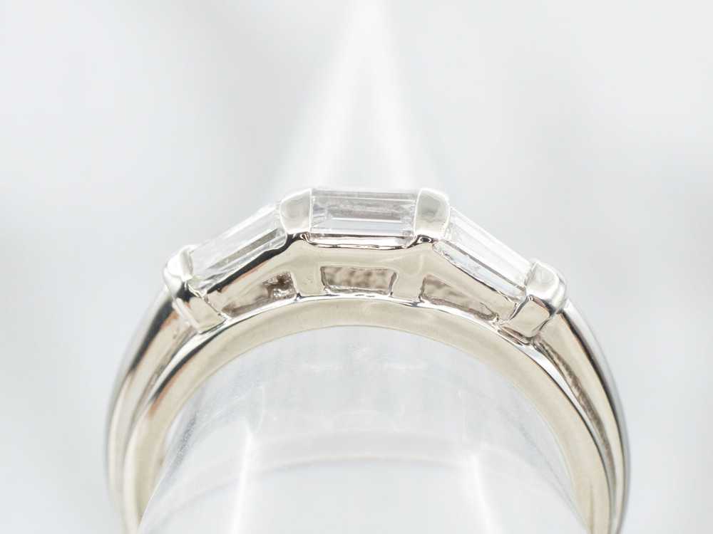 Sleek Baguette Cut Diamond Band - image 4